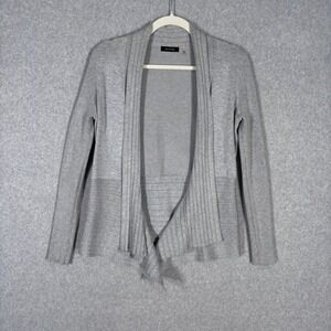 Verve‎ Ami Crochet Cardigan Sweater Small Wrap Draped Yoga Lounge Comfy Career